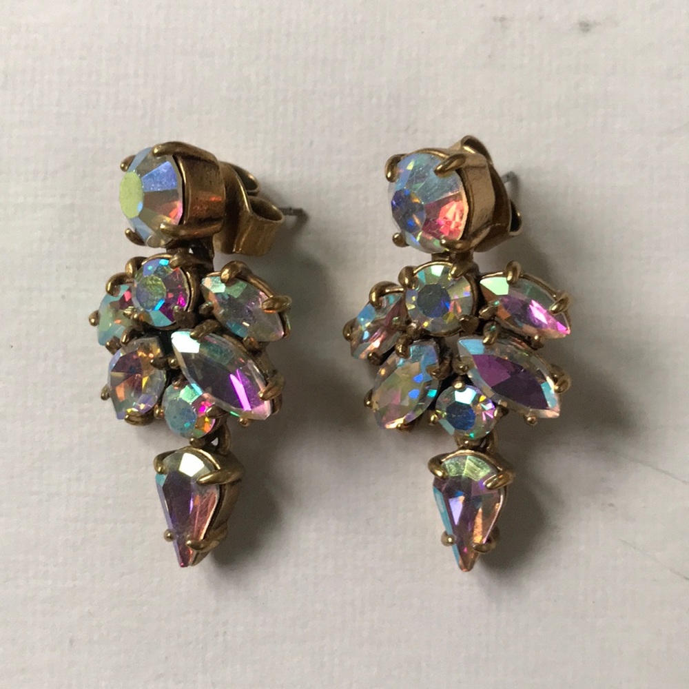 J.crew Rainbow Hologram Drop Earrings